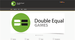 Desktop Screenshot of doubleequal.com